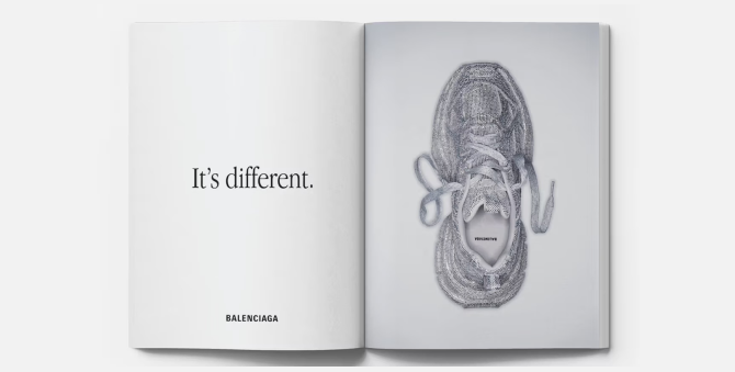 Balenciaga запустил ироничную кампанию в формате книги