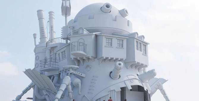 В Японии создадут реальную копию Ходячего замка из аниме Хаяо Миядзаки