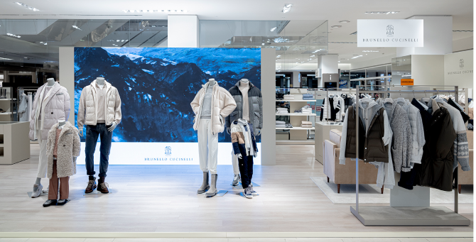На первом этаже ЦУМа открылся поп-ап Brunello Cucinelli