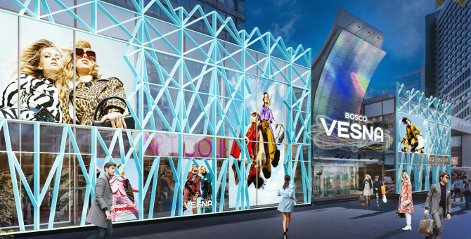 В торговом центре BoscoVesna появится современный диджитал-фасад