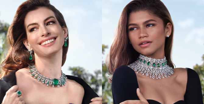 Зендая и Энн Хэтэуэй снялись в новой кампании Bvlgari