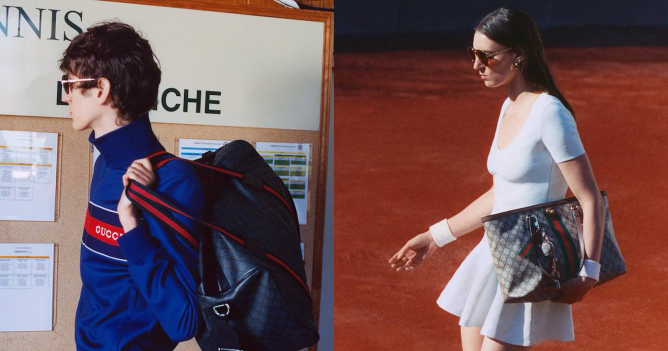 Gucci представил рекламную кампанию новой теннисной коллекции
