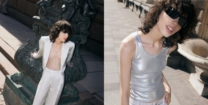 Металлик, сверкающие стразы и перья: Limé показал новый дроп летней коллекции