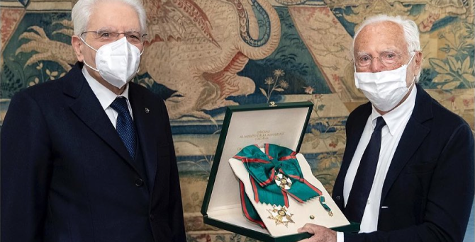 Джорджио Армани был удостоен высшей награды Италии