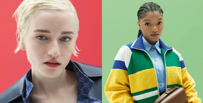 Джулия Гарнер и Холли Бейли представили новую коллекцию сумок Gucci