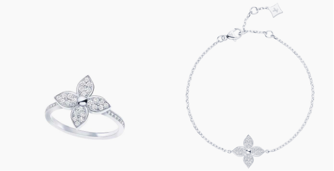 Louis Vuitton добавил в коллекцию Star Blossom украшения из белого золота с бриллиантами