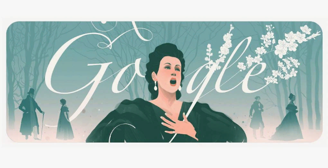 Google разместила дудл к 95-летию со дня рождения Галины Вишневской
