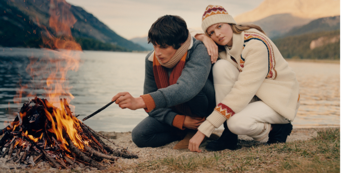 Loro Piana представил праздничную коллекцию с геометрическими узорами