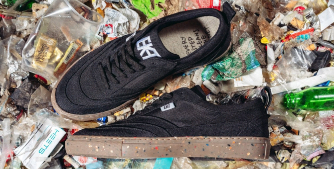 Стартап из Вены создал кроссовки, которые на 90% состоят из отходов и океанического пластика