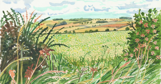 В Париже открылась масштабная выставка Дэвида Хокни