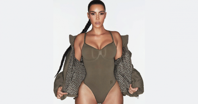 Ким Кардашьян представила коллаборацию своего бренда Skims с Fendi