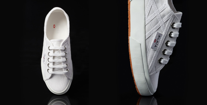 Alaïa выпустил кеды в коллаборации с брендом Superga