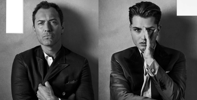 Джуд Лоу и его сын Рафферти стали амбассадорами Brioni