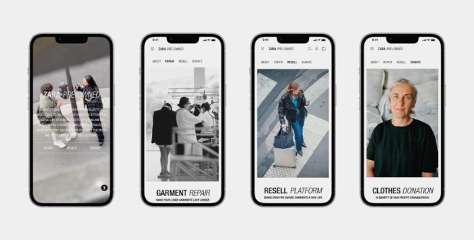 Zara запустил ресейл-проект в Великобритании