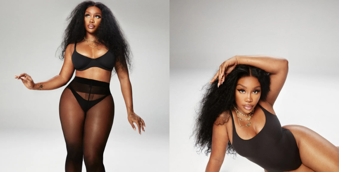 Певица SZA снялась в новой кампании Skims