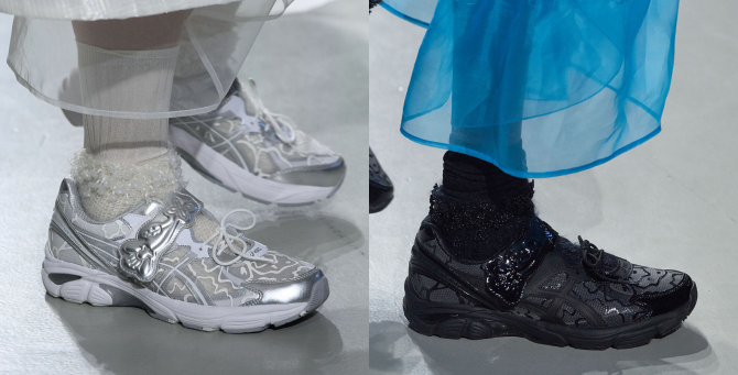 Cecilie Bahnsen показал коллаборацию с Asics на Парижской неделе моды