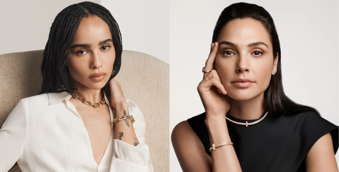 Галь Гадот и Зои Кравиц стали лицом рекламной кампании Tiffany & Co.