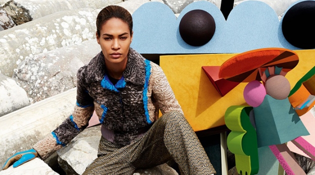 Джоан Смоллс в рекламной кампании Missoni, осень-зима 2014