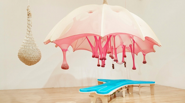 Тактильные скульптуры Эрнесто Нето в Aspen Art Museum