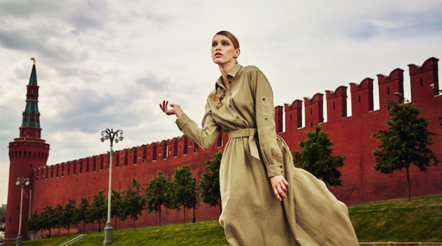 Красная Москва: первая фэшн-съемка в Кремле