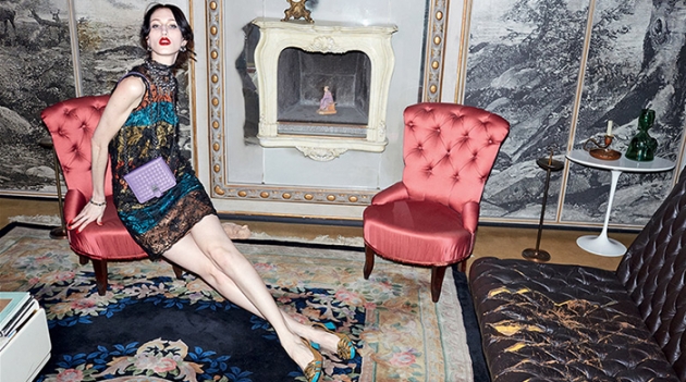 Анна Кливленд и Фредди Драббл в рекламной кампании Bottega Veneta