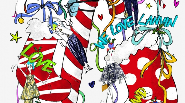 Альбер Эльбаз и другие дизайнеры нарисовали рождественские носки для WWD