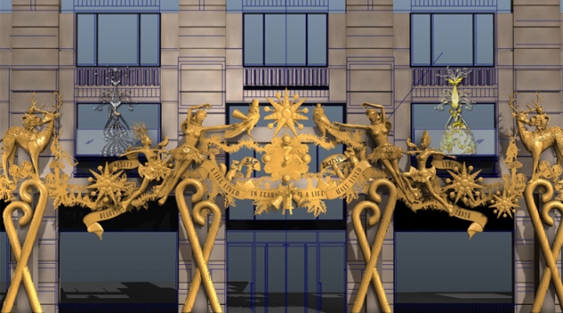 Первый взгляд: Баз Лурман украсит витрины Barneys к Рождеству