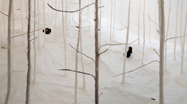 Бумажный лес Такаши Курибаяши