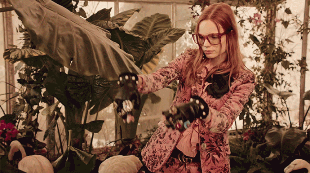 Полина Оганичева, Лия Павлова и Ева Минаева в кампании Gucci