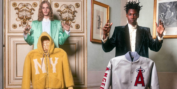 Gucci и Главная лига бейсбола показали коллаборацию