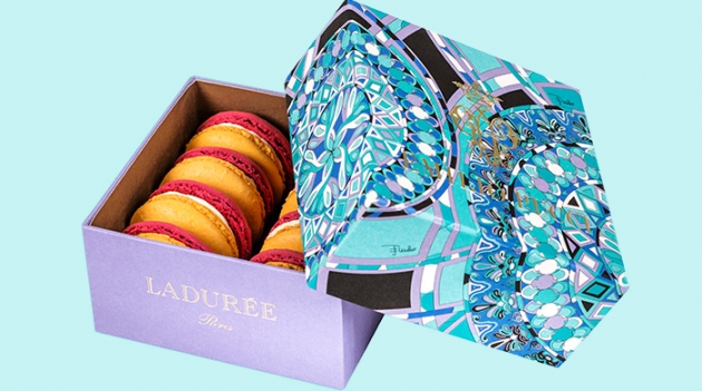 Ladurée и Emilio Pucci объединились для создания макарон