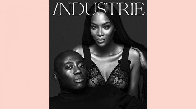 Наоми Кэмпбелл и Эдвард Эннинфул на обложке Industrie