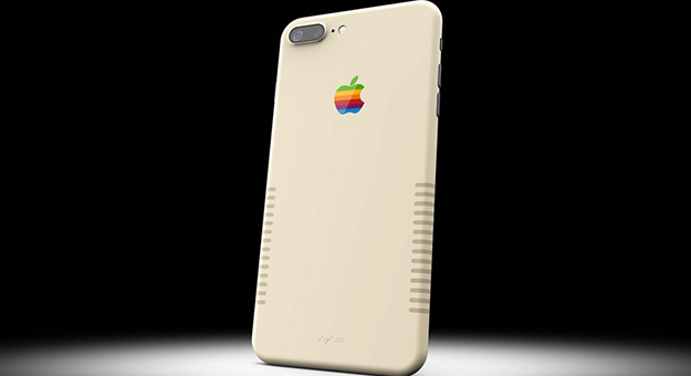 iPhone 7 Plus раскрасили в стиле старых компьютеров Macintosh