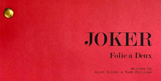 Режиссер «Джокера» опубликовал обложку сценария второй части фильма
