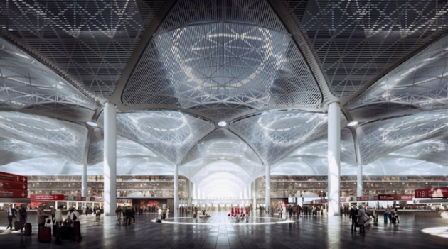 Аэропорт с крупнейшим в мире терминалом откроется в Стамбуле
