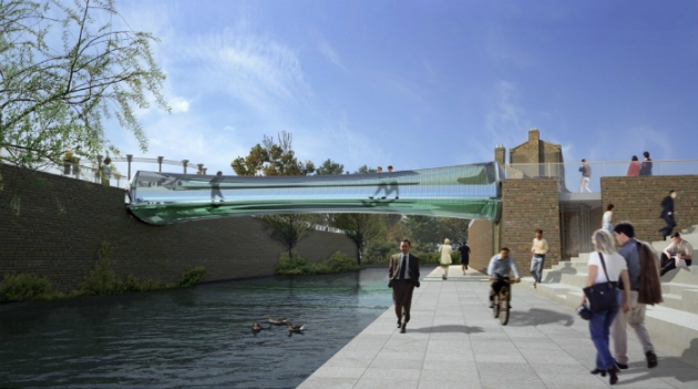 Стеклянный мост от Томаса Хизервика в Лондоне