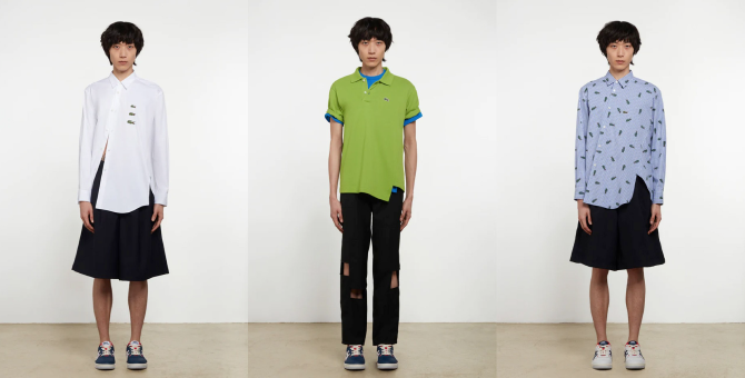 Lacoste в коллаборации с Comme des Garçons выпустил капсульную коллекцию