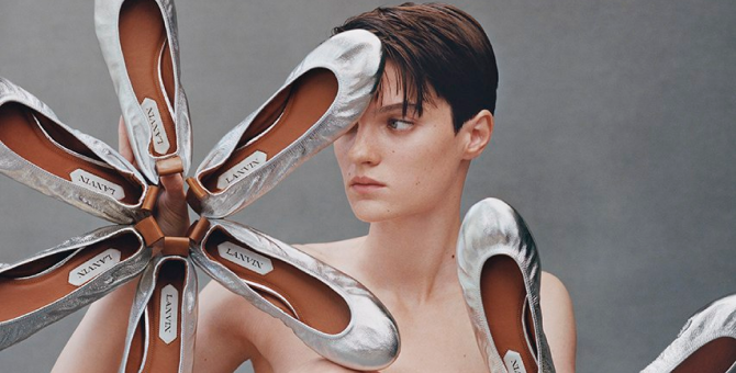 Lanvin представил балетки в широкой цветовой гамме