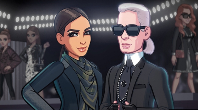 Карл Лагерфельд появится в приложении Ким Кардашьян