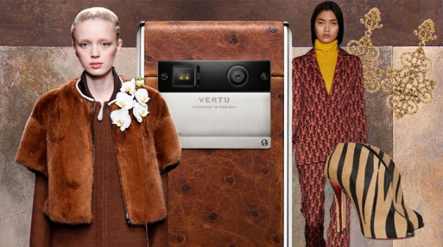 Семь цветов Vertu Aster: Cognac Ostrich