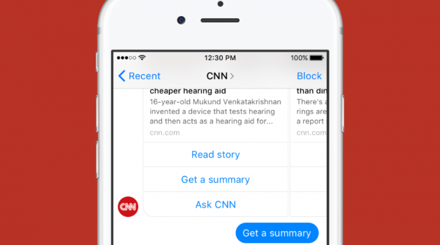 Facebook интегрирует чат-боты