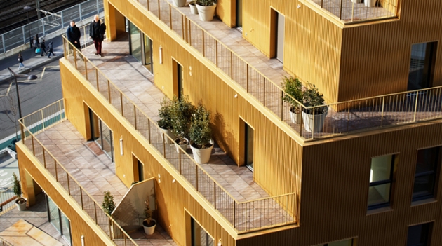 В Париже построили спиральные жилые дома