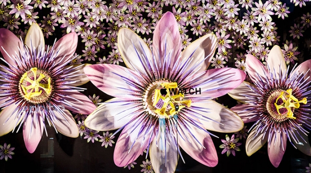 Витрины Selfridges расцвели букетами от Apple