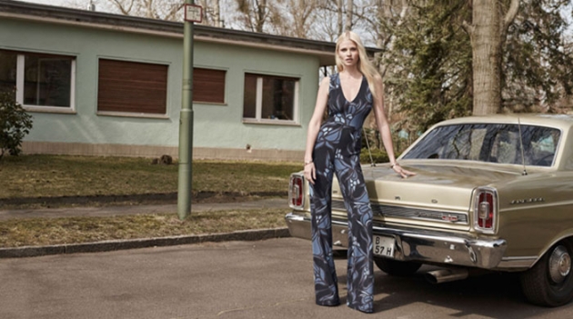 Лара Стоун в рекламной кампании новой коллекции H&M