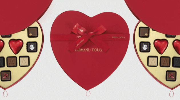 Коллекция шоколада Armani ко Дню святого Валентина