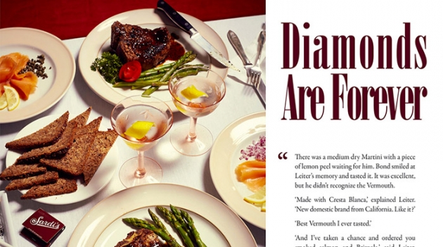 Дизайнеры воссоздали блюда из книг о Джеймсе Бонде