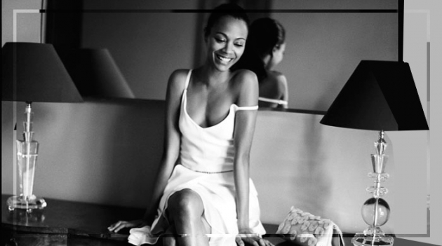 Зои Салдана в съемке для The Edit