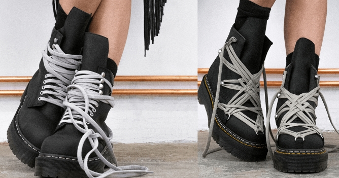Rick Owens и Dr. Martens представили совместную коллекцию обуви
