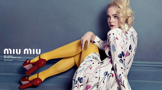 Молодые актрисы в весенней рекламной кампании Miu Miu