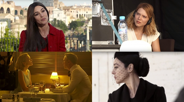 Моника Беллуччи и Леа Сейду в бэкстейдж-видео со съемок \"Спектра\"